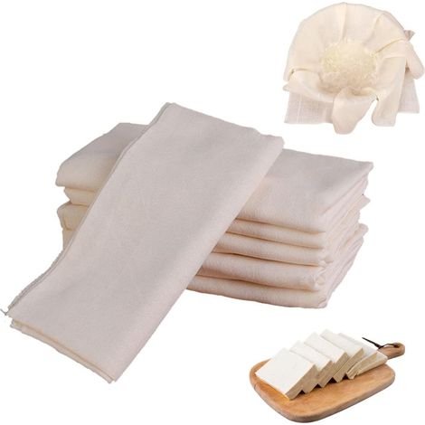 4 wiederverwendbare Tücher 50x – 10 Stück – Mulltuch – Filtration