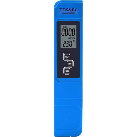 Tester della qualità dell'acqua 3 in 1: conducibilità (EC), solidi totali disciolti (TDS), temperatura, analizzatore della qualità dell'acqua (1/5)