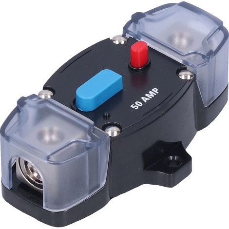 Disjoncteur à réarmement automatique, protection contre les surcharges pour voitures, bateaux, yachts, camping-cars, systèmes audio-vidéo 50 A (1/5)