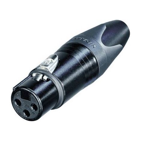 XLR femelle, droit Neutrik NC3FXX-BAG Nombre de pôles: 3 noir 1 pc(s) D28020 (1/2)