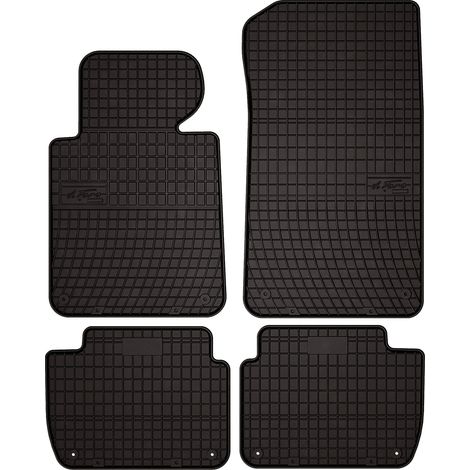 Alfombrillas de goma para coche: BMW Serie 3 E46 compacto, coupé, sedán, familiar, touring (1998-2007) - negras, a medida