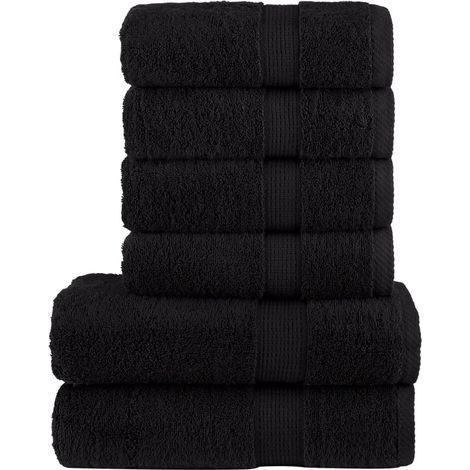 6-teiliges Premium-Serviettenset SOLUND Schwarz 600 g/m² (1/5)