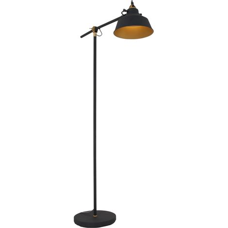 Mexlite - lampada da terra - Nove - nero - metallo - Ø 28cm - E27