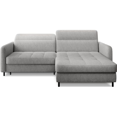 Sofá de esquina colección GOUMSI color Gris claro (1/5)