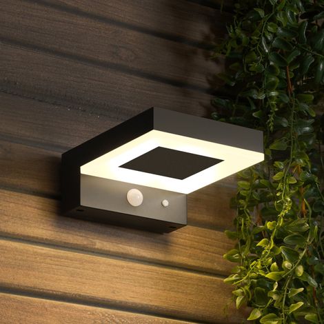 esotec Solar PIR-Wandleuchte für außen Stella AKKU Außenleuchte IP44 102935 (1/5)