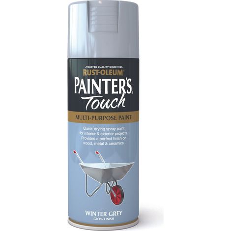Rust-Oleum Painter’s Touch Spray Paint 400ml Gloss - Winter Grey