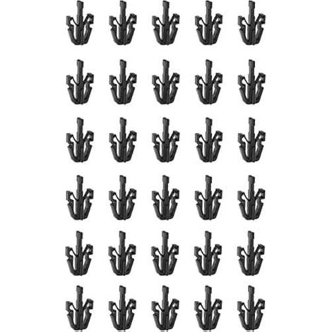 Space-parts Lot de 30 clips de retenue de calandre pour Chevrolet GMC Colorado Canyon GM 2004–2012 (1/5)