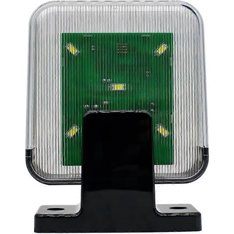 Voyant clignotant LED 12V-256V signal de sécurité universel pour portail lumineux - Blanc (1/5)