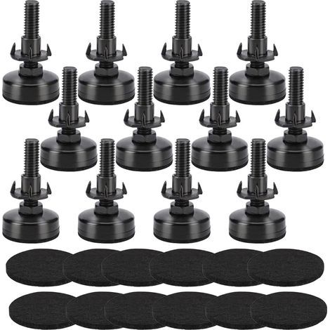Piedini regolabili da 3/8"-16 per resistere ai piedini di livellamento, piedini regolabili in altezza, piedini regolabili in altezza per mobili 12 (1/5)