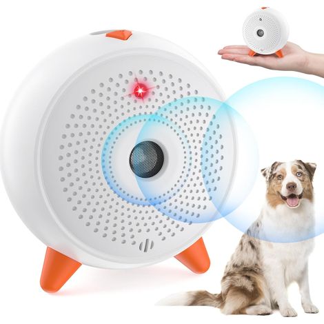 Anti Aboiement Chien, Anti Aboiement Chien Ultrason Portatifs avec Double Fréquence, Dispositif Anti Aboiement Chien Efficace de 16.4 Pieds pour l'entraînement Intérieur et Extérieur (1/5)