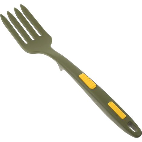 2 tenedores de cocina flexibles de silicona, utensilios de cocina antiadherentes y resistentes al calor (verde) (1/5)
