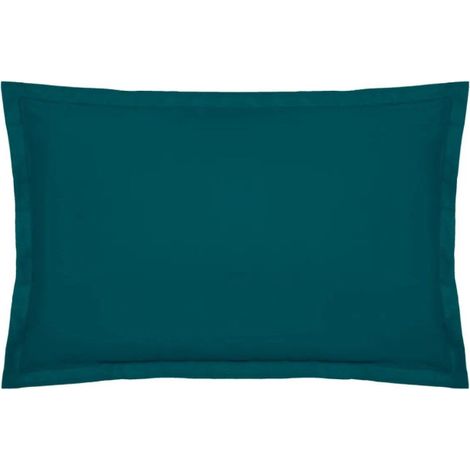 Taie d'Oreiller "Percale" 50x70cm Bleu Egéen (1/3)