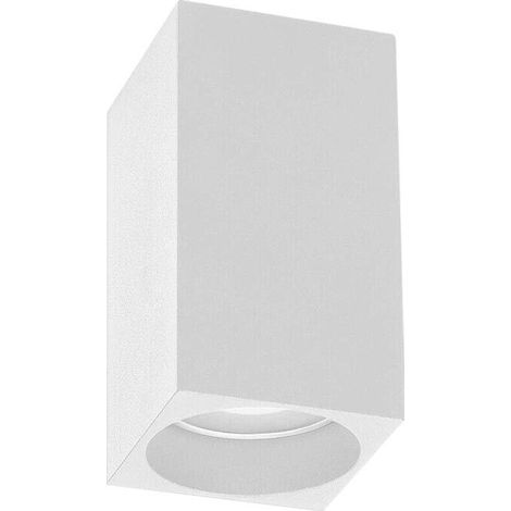 Portafaretto Da Soffitto In Gesso Attacco Gu10 Porta Faretto A Cubo Bianco (1/4)