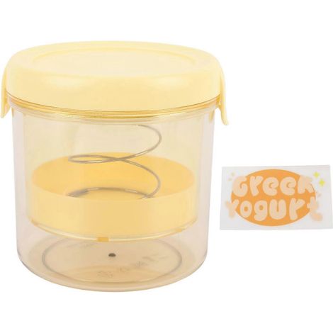 Griechischer Joghurt-Sieb mit Deckel, feinmaschiger Joghurtfilter für hausgemachten, dickflüssigen griechischen Joghurt