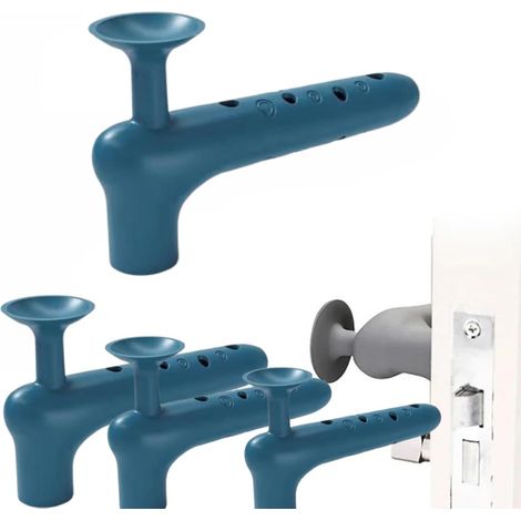 4 Pièces Housses de poignée de porte de sécurité,protection poignée de porte,Protection de poignée de porte anti-collision  Manchon de protection en silicone pour poignée de porte à ventouse, protège (1/5)