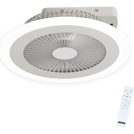 ZEPHIR Ventilatore Da Soffitto Plafoniera Led 11 Pale Bianco (1/3)