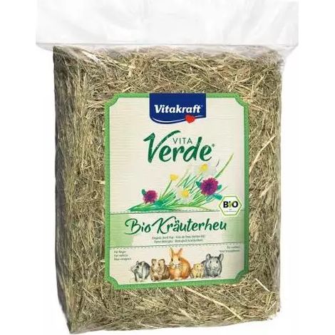 fieno alle erbe per roditori vitakraft "vita verde bio" 750 grammi