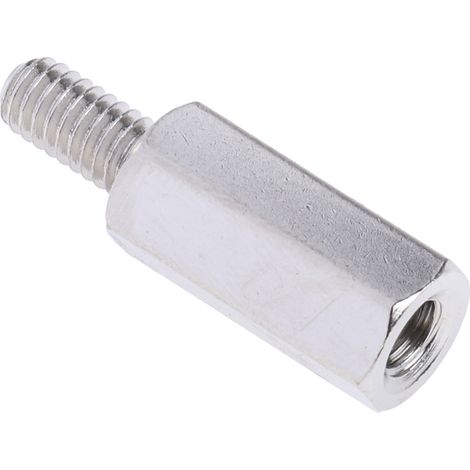 Entretoise filetée RS PRO, longueur 15mm, Mâle / Femelle, M4 x M4 ( Prix pour Sachet de 50 ) (1/3)