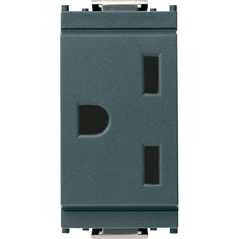 VIMAR - 16247 Presa 2P+T 15A americano grigio