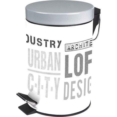 Poubelle a pedale metal Urban City