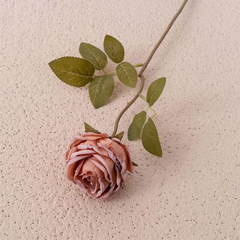 Guirlande De Noël - Rose Artificielle 39 Cm - Bordures Et Pointes Froissées - Décoration Intérieure - 10 Couleurs Disponibles - 1 Pièce (1/5)