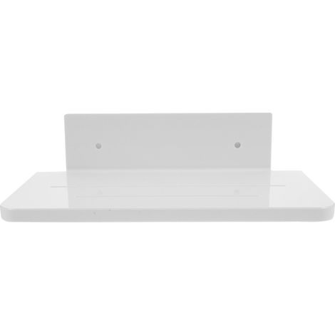Support Mural Salle Bain Plastique Blanc Rangement (1/4)
