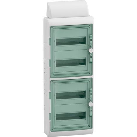 Schneider Electric 13988 Mureva Feuchtraumverteiler Aufputz Anzahl Teilungen = 48 Anzahl Reihen = 4 (1/5)