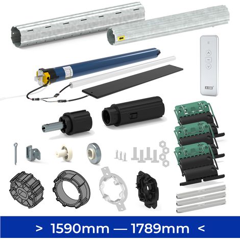 Kit axe moteur volet roulant 1590 --- 1789 mm Moteur Solaire