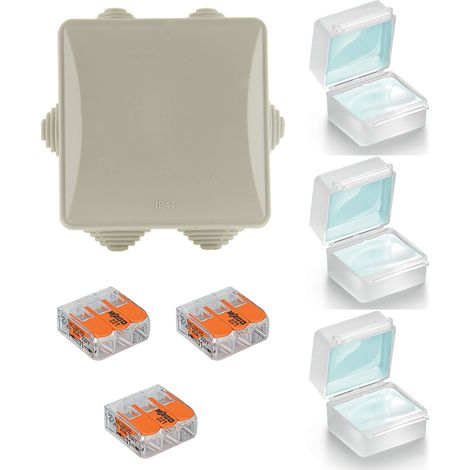 Kit de connexion étanche - IP44 - 3 bornes Wago - Dio