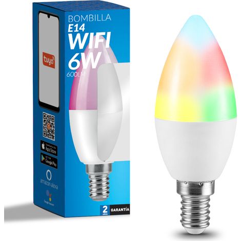 Bombilla LED SmartHome C37 6W RVB+CCT - Ledme - LM7144 (1/2)