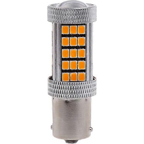 Ampoules de phares LED 1156 BA15S 63 SMD, 350 % plus lumineuses, feux de croisement/route, blanches (1/5)