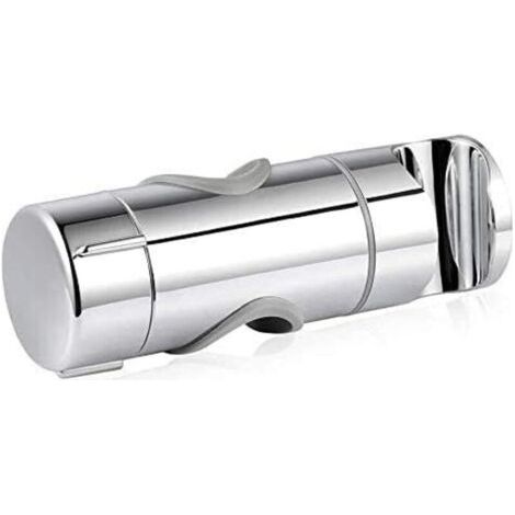 Support de Douche à Main Réglable, Support de Pommeau de Douche, 19–25 MM à Diamètre Réglable, Support Douchette en ABS chromé (Argent) (1/5)