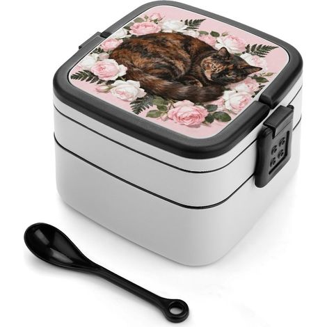 Boîte à bento empilable pour adultes, motif carapace de tortue (1/5)