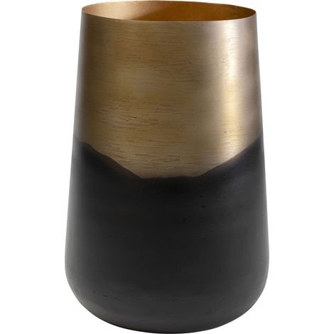 Vase, Noir/doré, Vase à Fleurs, Vase décoratif, Vase pour Fleurs, Vase de Table, 43 cm (1/5)