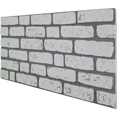 Newcastle -  Pannello finto mattone in EPS Resinato finitura ruvida Misura 100x50 Cm spessore 2 cm - RETAIL BOX da 10 pannelli (sviluppano 5 MQ)