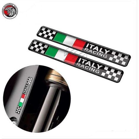Autocollant 3D en résine pour moto, style course italienne, compatible avec Ducati, Aprilia, Piaggio, Vespa GTS 250, 300, 300IE, Sprint, Primavera 50 et 150 (1/4)