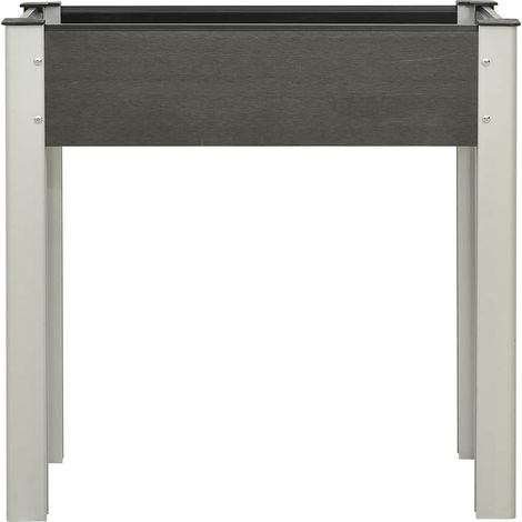 Maison Exclusive - Garten-Hochbeet 75x40x75 cm WPC Grau (1/5)