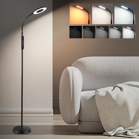 Lampadaire LED 12W Dimmable 1800-6000K avec Télécommande et Fonction Mémoire (1/5)