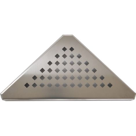 Grille inox 304 GSTRIANS pour caniveau d'angle Docia
