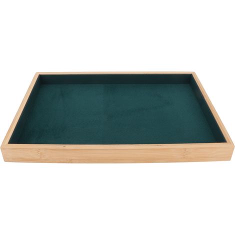 Plateau de rangement pour bijoux vide avec tiroirs, 35,524,53cm, vert. (1/5)