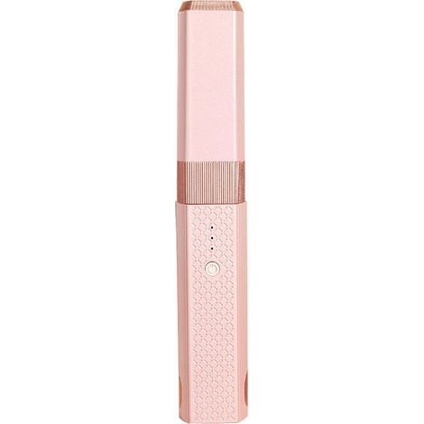 Hair straightener - Cordless hair straightener - Cordless USB hair straightener - Mini ceramic hair straightener - 3 portable temperature-controlled hair straighteners for travel (pink)