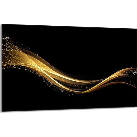 Glasschutzplatte für Herd 80x52 Schwarz (1/5)