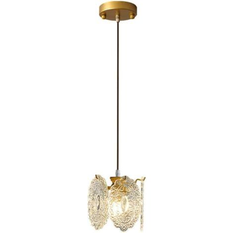QORVA-Suspension en verre clair 1 lampe Style japonais moderne Vintage suspension cuisine îlot grange chambre lampe décorative