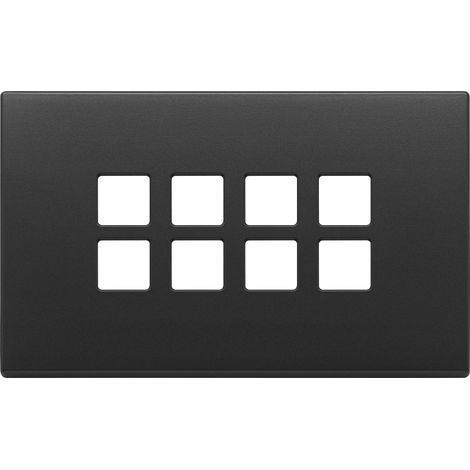 VIMAR - 22694.03 Plaque plate 4Mx8, gris anthracite
