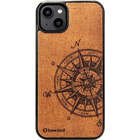 Bewood Holzhülle für iPhone 14 Plus TRAVELER MERBAU (1/5)