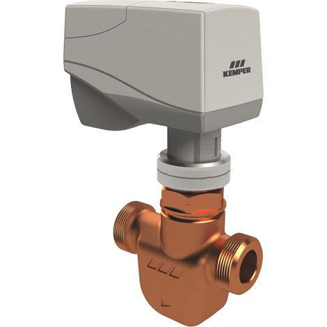 Kemper KHS CoolFlow Kaltwasser-Regulierventil mit Stellantrieb 230 V, Figur 615 0G, mit Stellantrieb 230V, AG DN 15, 6150G01500