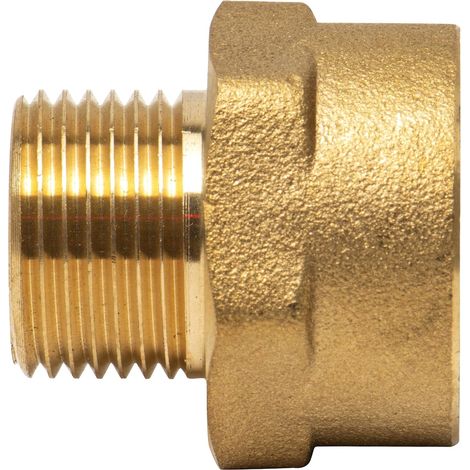 Raccord réducteur laiton femelle - mâle  1/2" x 3/8"