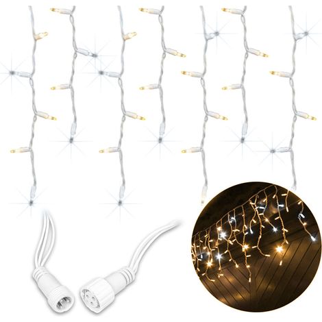 Luci natalizie da giardino a forma di ghiacciolo BT-01 300 LED bianco caldo + lampeggio freddo 13 m (1/5)