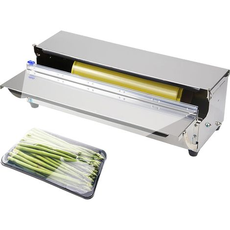 Machine Emballage de Film Alimentaire Frais Pliable avec 2 Lames De Rechange Machine D'Emballage Manuelle de Film étirable pour Emballer des Fruits Alimentaires au Supermarché (1/5)