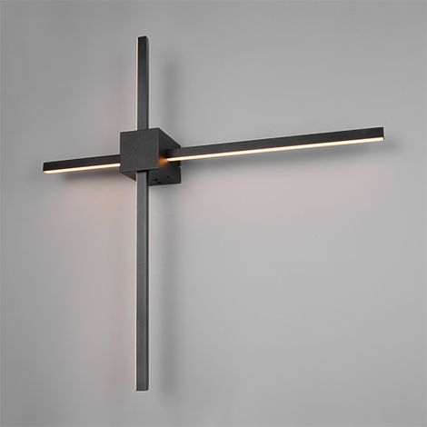Lampe murale moderne Cassino noir 67,5 cm - 237770132
